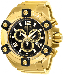 Invicta Reserve Czarny/Stal w odcieniu złota Ø56 mm 26110
