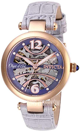 Invicta Purpurowy/Skóra Ø34 mm 26370