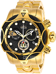 Invicta Reserve Czarny/Stal w odcieniu złota Ø52.5 mm 26654