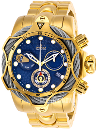 Invicta Reserve Niebieski/Stal w odcieniu złota Ø52.5 mm 26655