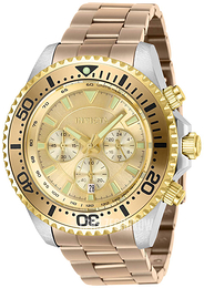 Invicta Pro Diver Żółte złoto/Stal w odcieniu złota Ø47 mm 27476