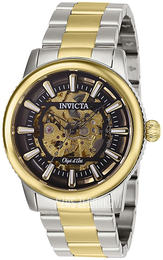 Invicta Szkieletowa tarczy/Stal w odcieniu złota Ø42 mm 27589