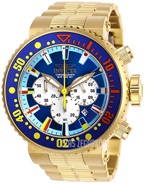 Invicta Pro Diver Niebieski/Stal w odcieniu złota Ø52 mm 27662