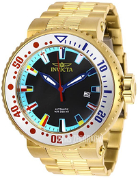 Invicta Pro Diver Czarny/Stal w odcieniu złota Ø52 mm 27666