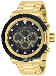 Invicta Bolt Czarny/Stal w odcieniu złota Ø50 mm 27800