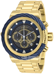 Invicta Bolt Niebieski/Stal w odcieniu złota Ø50 mm 27801