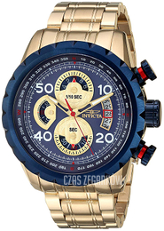 Invicta Aviator Niebieski/Stal w odcieniu złota Ø48 mm 28148