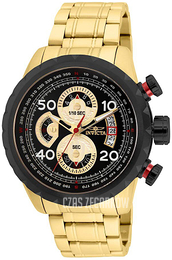 Invicta Aviator Czarny/Stal w odcieniu złota Ø48 mm 28151