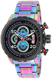 Invicta Aviator Czarny/Stal Ø48 mm 28156