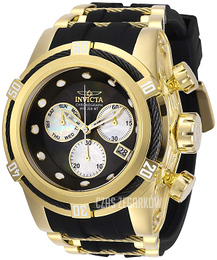 Invicta Bolt Czarny/Stal w odcieniu złota Ø53 mm 28157