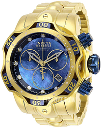 Invicta Reserve Niebieski/Stal w odcieniu złota Ø52.5 mm 28405