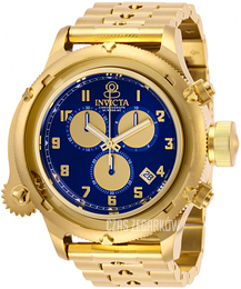 Invicta Niebieski/Stal w odcieniu złota Ø52 mm 28418