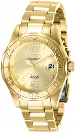Invicta Angel Żółte złoto/Stal w odcieniu złota Ø38 mm 28680