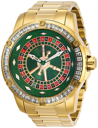 Invicta Specialty Zielony/Stal w odcieniu złota Ø52 mm 28713