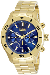 Invicta Specialty Niebieski/Stal w odcieniu złota Ø48 mm 28892