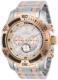 Invicta Speedway Biały/Stal w kolorze różowego złota Ø51 mm 29289