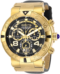 Invicta Subaqua Czarny/Skóra Ø52 mm 29369