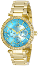 Invicta Angel Niebieski/Stal w odcieniu złota Ø36 mm 29928