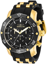 Invicta Pro Diver Czarny/Stal w odcieniu złota Ø50 mm 30080
