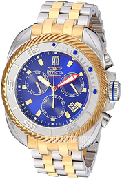 Invicta Jason Taylor Niebieski/Stal w odcieniu złota Ø50 mm 30204