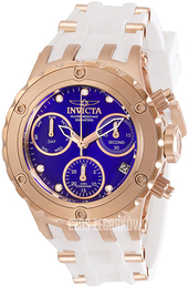Invicta Specialty Niebieski/Stal w kolorze różowego złota Ø40 mm 30430