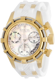 Invicta Reserve Biały/Stal w odcieniu złota Ø40 mm 30531