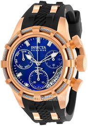 Invicta Reserve Niebieski/Stal w kolorze różowego złota Ø40 mm 30533