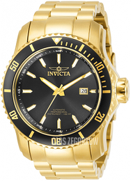 Invicta Czarny/Stal w odcieniu złota Ø48.8 mm 30547