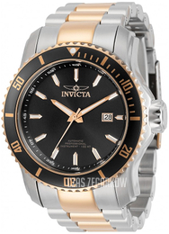 Invicta Czarny/Stal w kolorze różowego złota Ø48.8 mm 30559