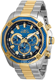 Invicta Aviator Niebieski/Stal w odcieniu złota Ø48 mm 30757