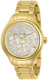 Invicta Angel Diamond Biały/Stal w odcieniu złota Ø38 mm 30959