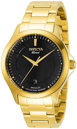 Invicta Czarny/Stal w odcieniu złota Ø40 mm 31125