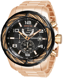 Invicta Bolt Szary/Stal w kolorze różowego złota Ø53 mm 31234