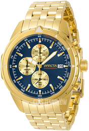 Invicta Aviator Niebieski/Stal w odcieniu złota Ø46 mm 31496