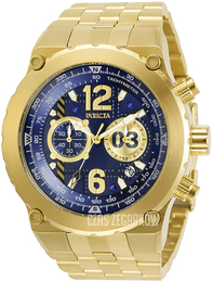 Invicta Aviator Niebieski/Stal w odcieniu złota Ø50 mm 31595