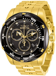 Invicta Czarny/Stal w odcieniu złota Ø51 mm 31611