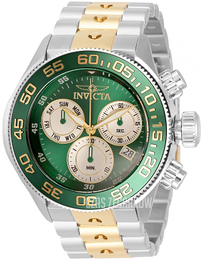 Invicta Zielony/Stal w odcieniu złota Ø51 mm 31799