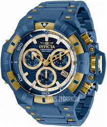 Invicta Akula Niebieski/Stal w odcieniu złota Ø52.5 mm 31869