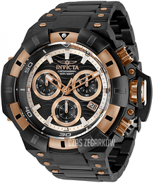 Invicta Akula Czarny/Stal w kolorze różowego złota Ø52.5 mm 31871