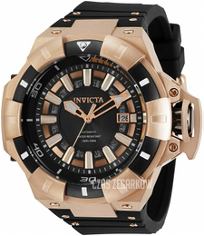 Invicta Akula Czarny/Stal w kolorze różowego złota Ø52.5 mm 31888