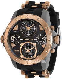 Invicta U.S. Army Czarny/Stal w kolorze różowego złota Ø50 mm 31969