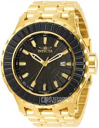 Invicta Czarny/Stal w odcieniu złota Ø52 mm 32266