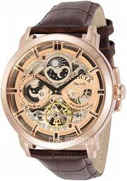 Invicta Objet D Art Różowe złoto/Skóra Ø47 mm 32299