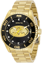 Invicta Dc Comics Czarny/Stal w odcieniu złota Ø44 mm 32381