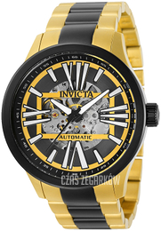 Invicta Czarny/Stal w odcieniu złota Ø48 mm 32741