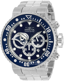 Invicta Niebieski/Stal Ø52 mm 33132