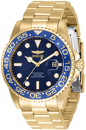 Invicta Pro Diver Niebieski/Stal w odcieniu złota Ø52 mm 33256