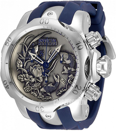 Invicta Srebrny/Guma Ø53.7 mm 33353