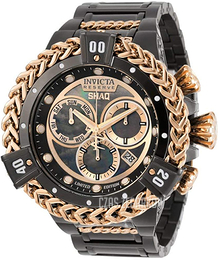 Invicta Czarny/Stal w kolorze różowego złota Ø53 mm 33414