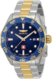 Invicta Pro Diver Niebieski/Stal w odcieniu złota Ø44 mm 33460